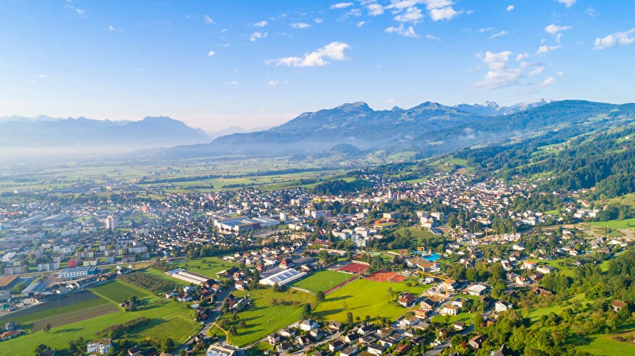 Altstätten SG mit Blick auf den Alpstein